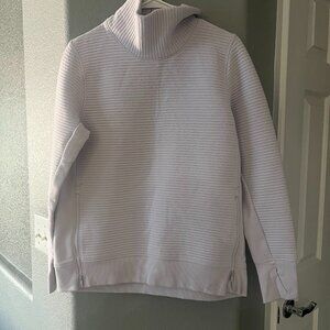 All in Motion Lavender Quilted Funnel Neck Pullover | Athleisure Sweatshirt | Si